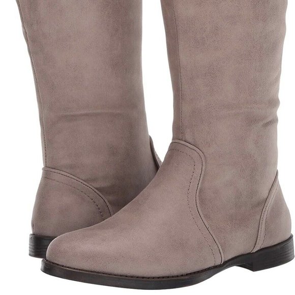 Bella Vita Suede Mid Calf Boots taupe 10 - Picture 15 of 15